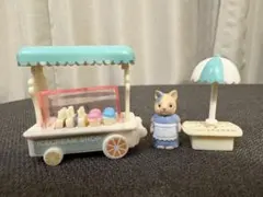 希少　シルバニアファミリー カバヤ 森のお店ミニシリーズ　アイスクリームショップ