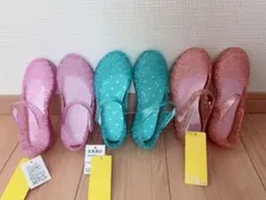 新品　ピンク　ラメ入りピンクサンダル 17.0cm キラキラ