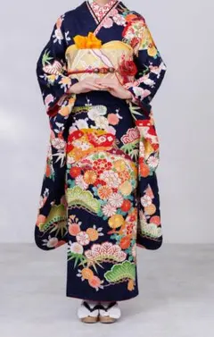 ≪美品≫正絹　振袖9点フルセット【856】【150cm~160cmの方用】