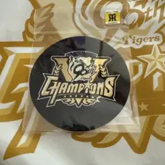 阪神タイガース　セ・リーグ優勝記念ステッカー丸エッジング箔　阪神百貨店限定