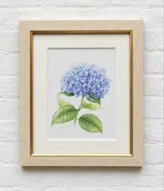 加藤六郎 陶器額 焼絵 「 あじさい 」 花の絵 絵画 静物画 紫陽花 加藤六郎 陶器額 焼絵 「 あじさい 」 花の絵 絵画 静物画 紫陽花