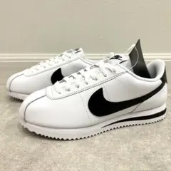新品 NIKE NSW ナイキ コルテッツ レザー 白黒 23.5