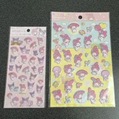 マイメロディ ペタペタシール　ぷくっとシール　ステッカーシート 2枚セット