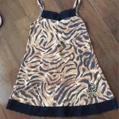 ヒスミニ ヒョウ柄ワンピース110㎝