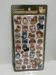 ボンボンドロップシール　柴犬　和柄　ボンドロ　クーリア　シール