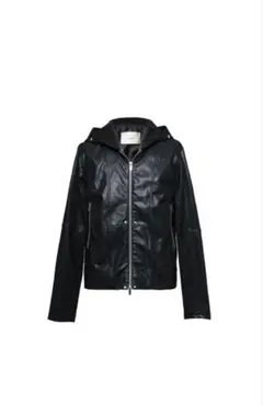 最安値！Jentlouis Leather Hooded Jacket M - メルカリ