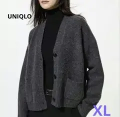 UNIQLO ユニクロ スフレヤーンVネックショートカーディガン（長袖）