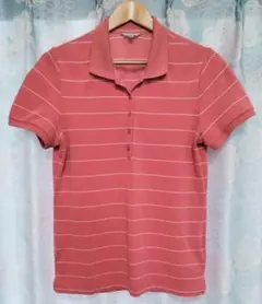 推奨品✨《UNIQLO》✨爽やか ドライポロ シャツXL ピンク ボーダー✨