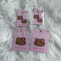 日焼けキティ刺繍シール 新品 平成ギャル ワッペンシール　サンリオ　シル活