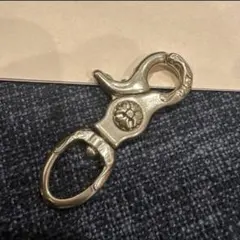 真鍮 ブラス パーツ レバー ナスカン 回転 カン フック キーホルダーのサムネイル