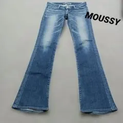 moussy 　フレア　ブーツカット　ローライズデニム 　26