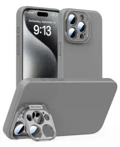 iPhone15ProMax 磁気耐衝撃ケース MagSafe グレー 6.7