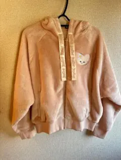 リーナベル　フード付きピンクボアジャケット