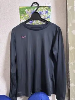 MIZUNO レディース 長袖シャツ ブラック Mサイズのサムネイル