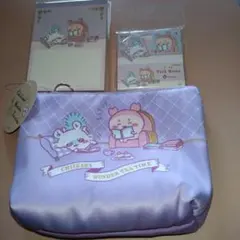 ちいかわ　レピア織ポーチ　ティータイム　モモンガ　古本屋　メモ帳２種類