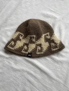 STUSSY WAVES KNIT BUCKET HAT