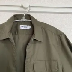 美品♡XLARGE♡オリーブ♡半袖♡シャツ