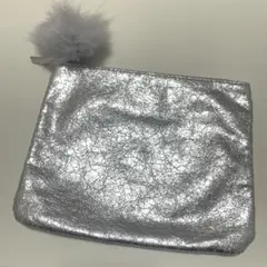 MAC ノベルティ シルバー ファー ポーチ