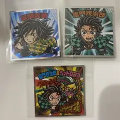 鬼滅の刃マン　無限城編シール3枚（ノーマル2枚シークレット1枚）