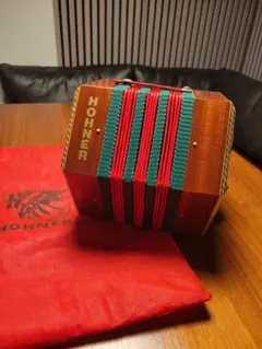 希少】HOHNER アングロ・コンサーティーナ 20ボタン 音出し確認済み 