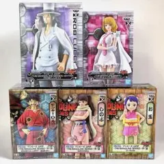 新品未開封！ ワンピース ルッチ ステューシー ルフィ しのぶ お玉 5体セット