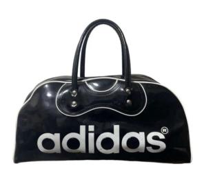 希少 adidas 80s エナメル ボストンバッグ 大 ブラック 黒 - メルカリ
