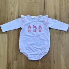 マイメロ　フリル ロンパース ピンク　サイズ80