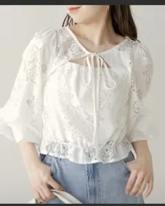 Chico 2way ボレロ風ボリューム袖ブラウス