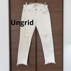 新品 Ungrid アングリッド ホワイトデニム ダメージ加工