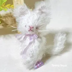 青い目のちびネコちゃん テディベア 作家 ぬいぐるみ - メルカリ