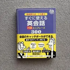 【美品】すぐに使える英会話 対話 ミニフレーズ