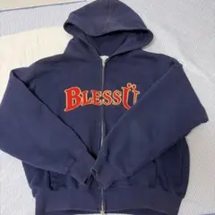 ［完売品］BlessÜ ジップアップパーカー ネイビー M