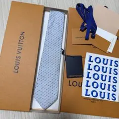 新品❗️箱紙袋セット✨LOUIS VUITTON ヴィトンネクタイ LVネクタイ