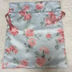 LAURA ASHLEY HOME 巾着ポーチ ローズ柄のサムネイル