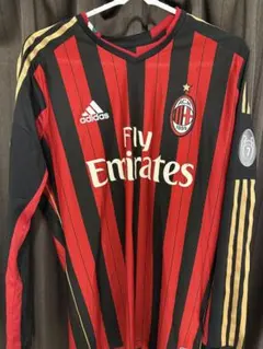 2008-09 adidas ACミラン ユニフォーム 長袖 bwin - メルカリ