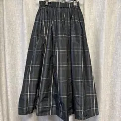 united arrows チェックタフタフレアスカート