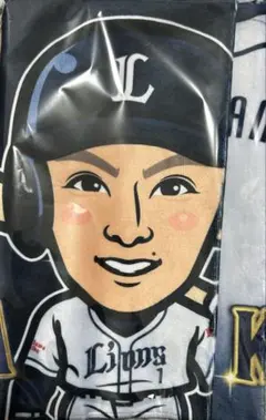埼玉西武ライオンズ　ライオンズガチャ　SR タオル　PR1DE 栗山巧　5番