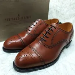 美品】Shetland Fox ウイングチップシューズ ケンジントンII 濃茶