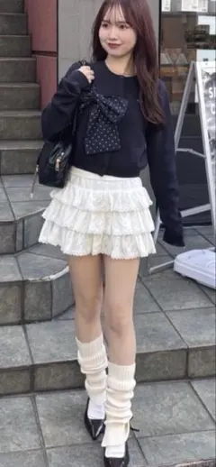 ティアードフリルミニスカート　Chico
