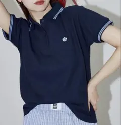 MARY QUANT ポロシャツ 半袖 ネイビー