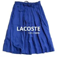 LACOSTE ラコステ フレンチリネン ギャザースカートブルー　34のサムネイル