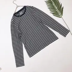 1-270 美品◎Mサイズ　トップス　秋レディース　ボーダー　シンプル