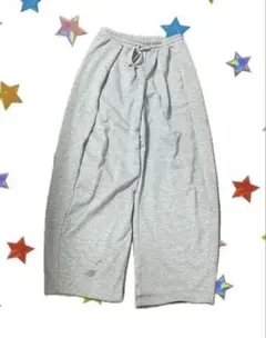 グレー スウェットパンツ　バギー