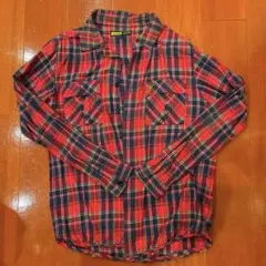 XLARGE チェック柄ネルシャツ Lサイズ