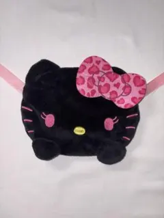 ハローキティ ぬいぐるみポシェット ピンク&ブラック
