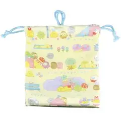 すみっこぐらし　すみっコぐらし　内ポケット付き巾着