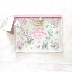 【新品未使用】キキララ ビニールフラットポーチのサムネイル