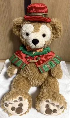 【正規品】ダッフィ&シェリーメイ　ぬいぐるみ　クリスマス2015年　Mサイズ