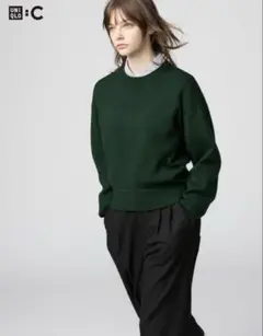 新品タグ付き　UNIQLO:C スムースコットンクルーネックセーター