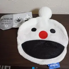 パペットスンスン ふわふわフェイスポーチ ノンノン①